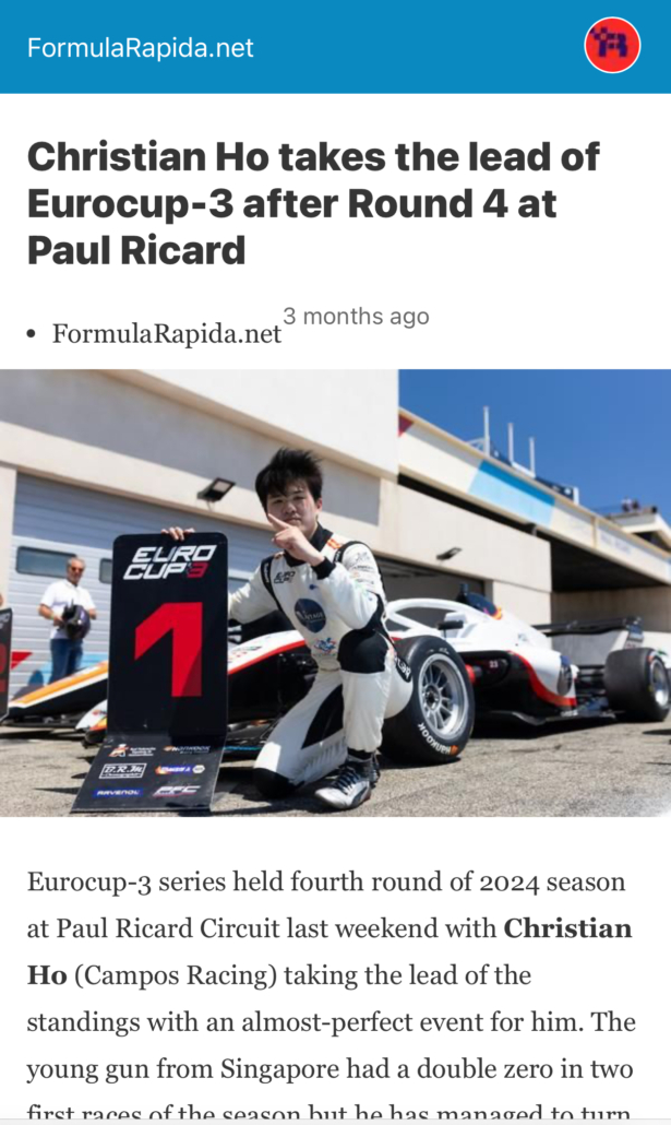 Christian Ho Eurocup 3